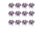 12x Jasart Sequins Glitter Art Craft Creative Project Scrapbooking 25g Assort