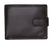 Futura Mens RFID Leather Coin Fold Over Wallet - Brown