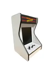 Table Top Vertical Arcade White/Red Marquee