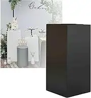 Square Pedestal Stands,Square Base Column,Dessert Table Display Pillars,Cube Display Pillars for Wedding Props Collection Model Show Clothing Store Museum(Black,35x35x70cm)