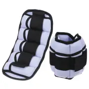 10Lbs/ Pair Adjustable Ankle Weights Wrist Leg Arm Weights Sandbags Light Purple