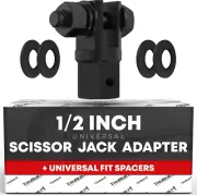 1/2'' Scissor Jack Adapter - Universal Design for Standard Drive Sockets & 13/16