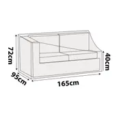 Outdoor L Shape Sofa Section Cover Length 165cm - No Left Armrest