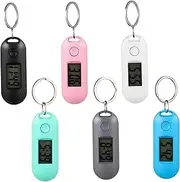 Angoily 1set Electronic Watch for Electronic Portable Digital Watch Keychain Digital Skeleton Glow Wrist Mute Alarm Small Simple Led Pocket Mini Students Plastic 6pcs