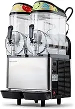 PolyCool 24L Double Tank Commercial Slush Machine, Quality Donper Compressor, Frozen Slushy Maker