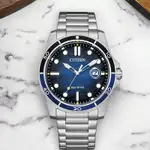 CITIZEN 星辰 ECO-DRIVE光動能 大三針手錶 男錶 藍色-AW1810-85L