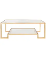 Safavieh Couture Vivian Gold Leaf Coffee Table