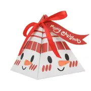 Smiling Snowman Pyramid Candy Boxes 5pk