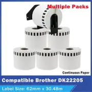 Compatible for Brother DK-22205 Continuous Paper Label Roll QL-570 QL-700 QL1050