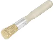 Veemoon Round Wooden Handle Small Bristle Brush for Painting for Oil and Acrylic Art Projects Lightweight and for Adults and Boys and Girls Crafting