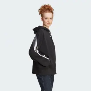 【adidas 愛迪達】上衣 女款 長袖上衣 帽T 運動 W FI 3S HOODIE 黑 II8096(S2268)