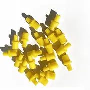 ThtRht 5 Pack Printhead Cleaning Kit Syringe Nozzle Connector Converter 4mm Yellow Rubber Adapter for Epson Ecotank HP Brother Inkjet Printer Cleaning Solution Printer Head Cleaner Liquid