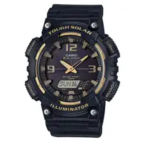 在飛比找蝦皮購物優惠-【春麗時間】CASIO 大錶徑 黑x金 GA造型雙顯錶 AQ