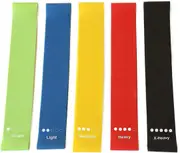 Resistance Loop Bands Set of 5, Exercise Bands for Yoga, Pilates, and Strength Training