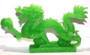 NEW JADE COLOR Feng Shui Dragon Figurine Statue for Luck & Success #L