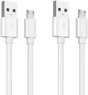 Qjin 6.5ft Micro USB Charging Cable for Kindle Oasis 10th Gen, Kindle 10th Gen, Kindle Paperwhite 7th Gen and Other Micro-USB Port Kindle E-Readers, 2 Pcs