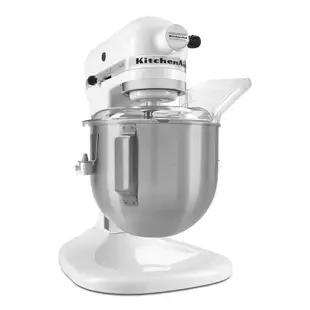 贈壓麵機【KitchenAid】5QT 升降式攪拌機 - 白 KSM500PSWH