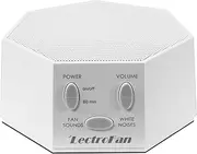 LectroFan High Fidelity White Noise Machine with 20 Unique Non-Looping Fan and White Noise Sounds and Sleep Timer, Global Power Edition