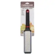 Farberware 6 in. L Black/Silver Plastic/Stainless Steel Zester Grater