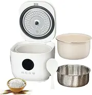 Low Sugar Rice Cooker, 3L Portable Rice Cooker with 5 Cooking Modes, 24-Hour Smart Appointment, Heat Preservation, Non-Stick Ceramic Glaze Interior, Removable