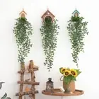 Wall Hanging Wreath Vine Garland Lifelike Plants Artificial Mandala Leaves