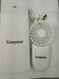 在飛比找Yahoo!奇摩拍賣優惠-【二手雜貨鋪】金士頓 kingston 白色可折疊手持風扇 