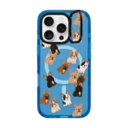 iPhone 16 Pro Impact Ring Stand Case MagSafe Compatible Frenchie Jumble