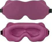 2 Pack 6D Stereoscopic Blindfold: Breathable, Non-Pressure Sleep Mask for Men & Women. Zero Intraocular Pressure, 100% Light-Blocking, Soft Travel Goggles Ideal for Siesta & Studying (2 Duro)