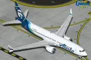 GJASA2273 GeminiJets 737 MAX 8 1/400 Model N801AK Alaska Airlines