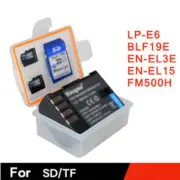 Hard Plastic Battery Storage Box for Panasonic BLF19E EN-EL15 LP-E8 EN-EL3E