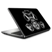 Universal Laptop Skins wrap for 15" - Apocalypse Gas Mask