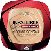 L'Oreal Paris Makeup Infallible Fresh Wear Foundation in a Powder, Up to 24H Wear, Waterproof, Vanilla, 0.31 oz.
