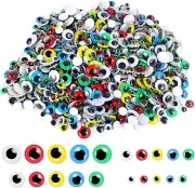 1000 Pcs Self Adhesive Googly Wiggle Eyes for DIY, Multi Colors and Sizes Craft