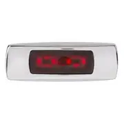 Narva 9-33V LED Rear End Outline Marker Red With 0.5M Cable Chrome Cover 10 Pack - 96832/10