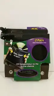 2 Pack CD Deluxe CD DVD Blu Ray VCD Media Transport for the Active Lifestyle