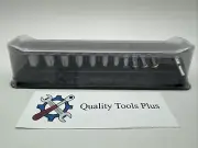Snap-On NEW 12 pc 1/4" Dr 6-Pt Metric Semi-Deep Socket Set 5-15 mm 112YTMMSY