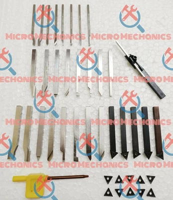 6MM 5MM 3MM HSS Lathe Turning Parting Indexable Tools Combo EMCO BOXFORD MYFORD