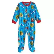 Paw Patrol Boy's Marshall and Chase Print Fleece Footed Pajama Sleeper