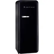 Artusi Retro Style All Refrigerator with Ice Box - Black