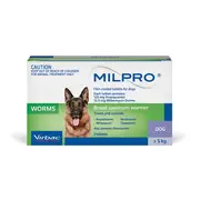 Milpro Broad Spectrum Wormer For Dogs 5-25kg (2 pack)