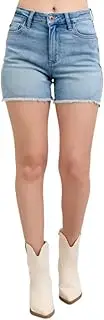 [Judy Blue] High Rise Western Embroidery Detail Cut Off Shorts