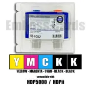 Fargo 84052 084052 YMCKK Color Ribbon 500 Images for HDPii HDP5000 754563840527