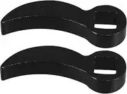 Cabilock 2pcs Adapter Head Professional Puller Wrench Adapter Crowbar Head Tool with Adjustable Gears Adjustable Lifting Bar Clutch Removal Tool Kit 65 Manganese Steel Black