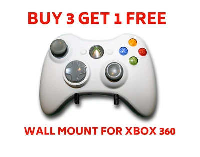 BUY 3 GET 1 FREE| XBOX 360 Controller Wall Mount/Display, Damage-Free, Microsoft