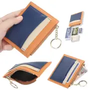 Men Women PU Leather Card Slots Slim Wallet Credit Card Case Holder Front Pocket