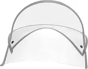 [DEARMAMY] Raincoat Hat Brim Shield Transparent Face Protection Visor for Raincoat Cap Brim Accessory for Visibility Rain Fits Rain Jackets Design