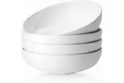 Large Pasta Bowls Deep Salad Bowls,Ceramic Serving Bowls, Soup Bowls, Plates and Bowls Set of 4, for Salad, Fruit, Meal Prep