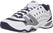 [Prince] T22 White/Navy/Silver Men's Shoes, White, 10.5