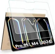 Hianjoo [2-Pack] Screen Protector Compatible with iPad Pro 11" M4 (2024), [HD Clarity] [9 Hardness] Tempered Glass Replacement for iPad Pro 2024 11" M4