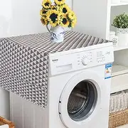Washer and Dryer Machine Covers for The Top Dustproof Cover for Washer and Dryer In Kitchen Washer Dryer Top Covers for Laundry (Grey)